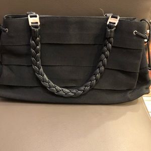 Vintage Ferragamo black shoulder bag